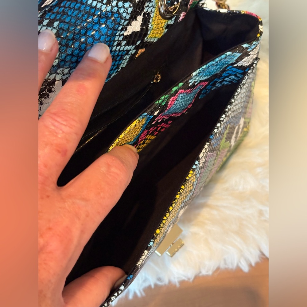 NWT 3am Forever Graffiti Snakeskin Bag - Picture 15 of 16